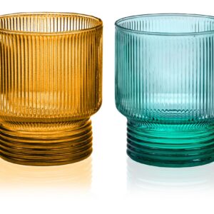 Todo Modo Mouthblown Coloured Tumbler Set of 6 (300ml)