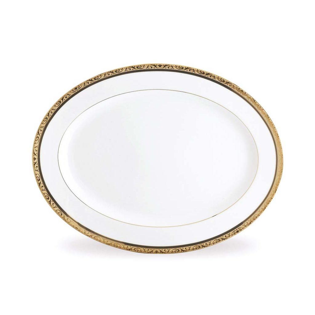 Noritake Formal Dinnerware Regent Gold Oval Platter