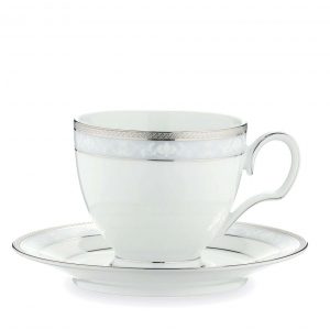 Hampshire Platinum Tea Cup & Saucer Set