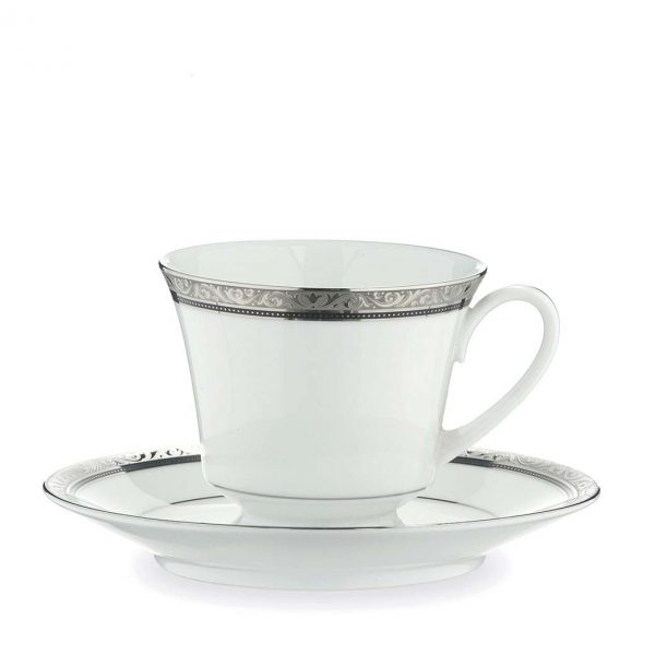 Regent Platinum Tea Cup & Saucer Set