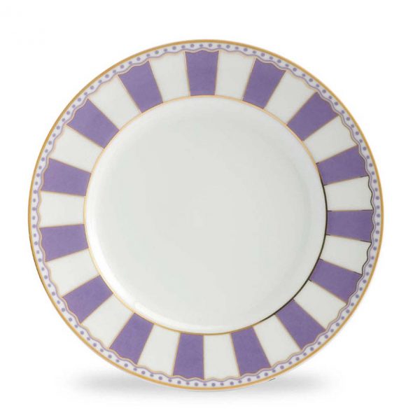 Carnivale Lavender Cake Plate Set of 2