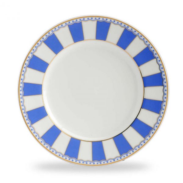 Carnivale Dark Blue Cake Plate Set of 2