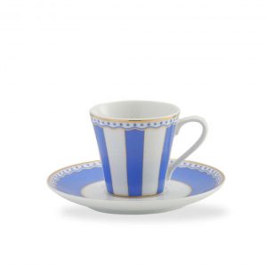 Carnivale Dark Blue A.D. Espresso Cup & Saucer Set