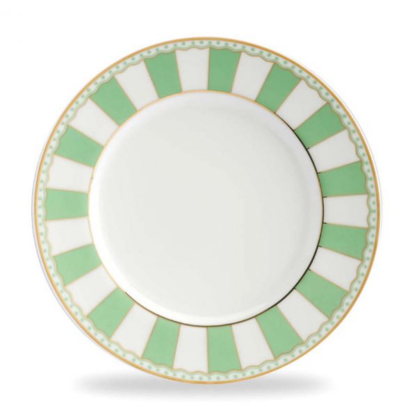 Carnivale Apple Green Cake Plate Set of 2