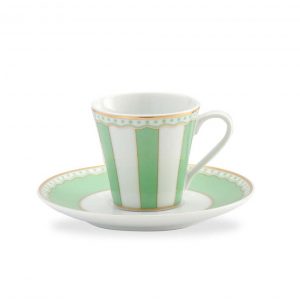 Carnivale Apple Green A.D. Espresso Cup & Saucer Set