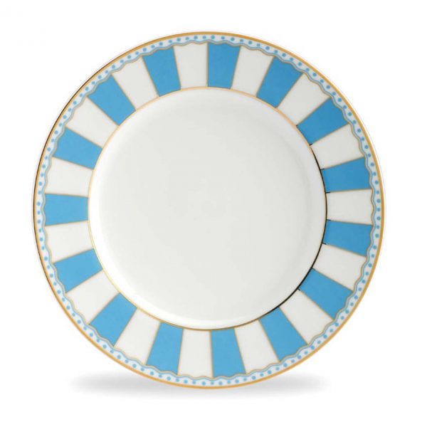 Carnivale Light Blue Cake Plate Set of 2