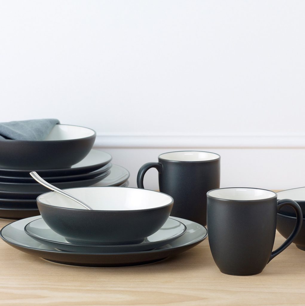 Noritake | Casual Dinnerware | Colorwave Graphite 16pce Dinner Set