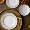 Eternal Palace Gold Fine Porcelain 12pce Dinner Setting for 4 - Image 2