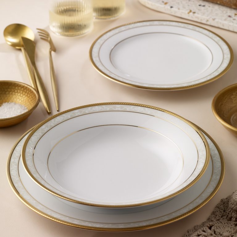 Noritake | Formal Dinnerware | Hampshire Gold B&B Plate