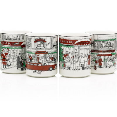 Le Restaurant Xmas Mug Set of 4 (350ml)