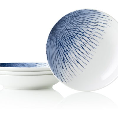 Hanabi Fine Porcelain 24cm Pasta Bowl Set of 4