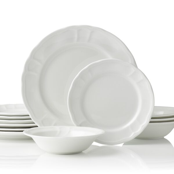 Baroque White - Dinner set