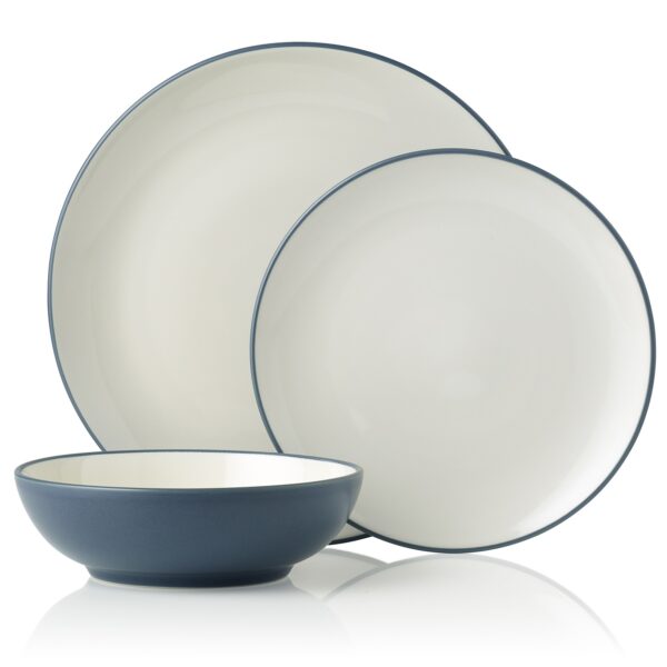 Colorwave Blue Premium Stoneware 12pce Dinner Setting for 4