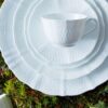 Cher Blanc Premium Porcelain 24cm Rimmed Soup Bowl Set of 4 - Image 2