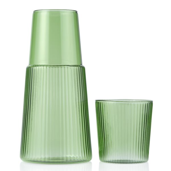 Narciso Borosilicate Green Carafe & Tumbler/Lid (600ml/230ml)