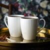 Conifere White Fine Porcelain Cup & Saucer 205ml