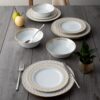 Eternal Palace Gold Fine Porcelain 12pce Dinner Setting for 4 - Image 3