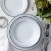 Hampshire Platinum Fine Porcelain 23cm 'Accent' Lunch Plate