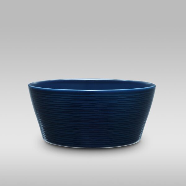 Navy on Navy Swirl Fine Porcelain 13.5cm Dessert Bowl (SPECIAL OFFER!)