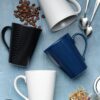 White on White Dune Fine Porcelain Mug Set of 4 (350ml)