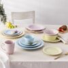 Conifere Pink Fine Porcelain 12pce Dinner Set