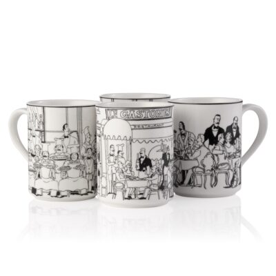 Le Restaurant Ivory Porcelain Mug Set of 4 (350ml)