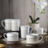 Eternal Palace Platinum Fine Porcelain Cup & Saucer 225ml
