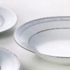 Hampshire Platinum Fine Porcelain 25cm Oval Serving Bowl