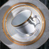 Hampshire Gold Fine Porcelain 25cm Oval Serving Bowl