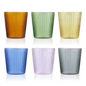 Narciso Borosilicate Coloured Tumbler Set of 6 (300ml)