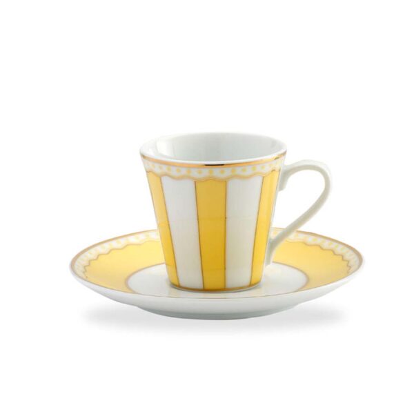 Carnivale Yellow Fine Porcelain Espresso Cup & Saucer 75ml