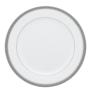 Charlotta Platinum Fine Porcelain Microwave Safe 21cm Plate