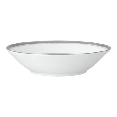 Charlotta Platinum Fine Porcelain Microwave Safe 19cm Coupe Bowl