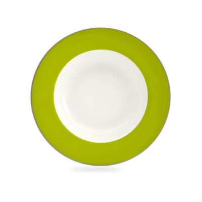 Contempo Green Bone China 20cm Coupe Bowl