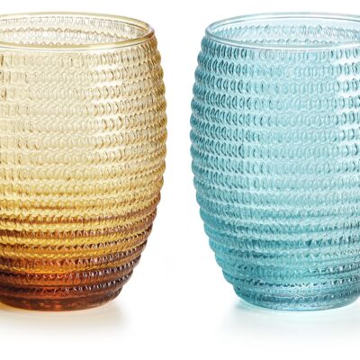 Helix Mouthblown Coloured Tumbler Set of 6 (330ml) AVAILABLE 29/1