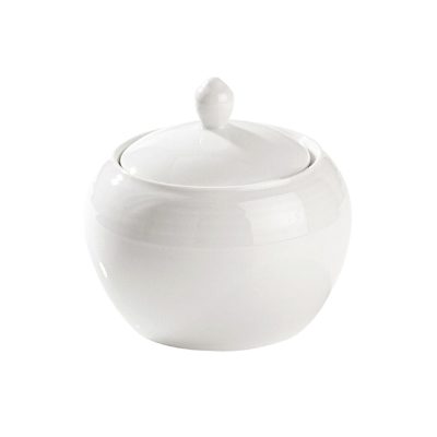 Arctic White Fine Porcelain Covered Sugar Bowl 160cc